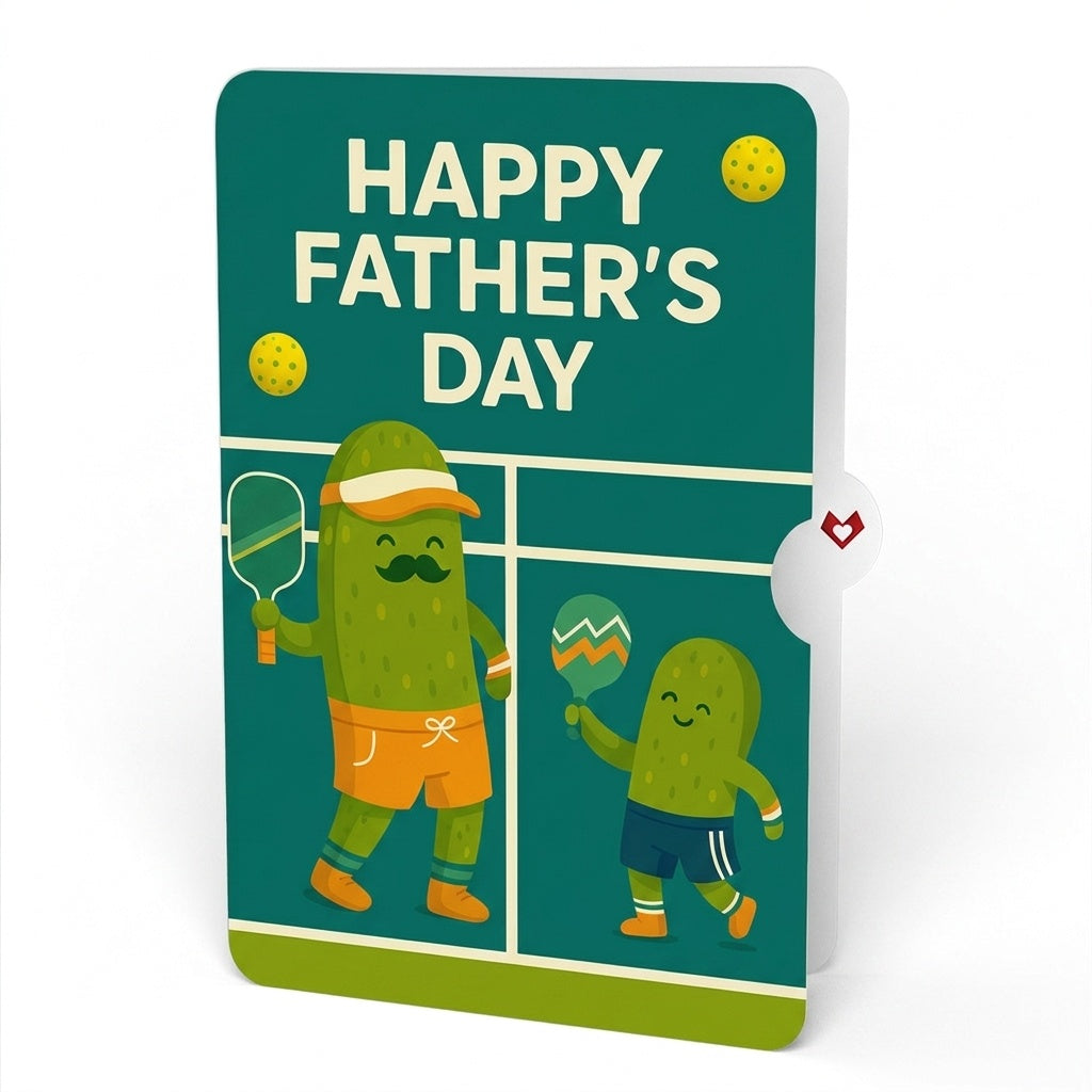 Playful Pickleball Father's Day Pop-Up Card and Sentiment Set