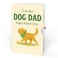 Playful Golden Retriever Father's Day Pop-Up Card and Sentiment Set for Dad