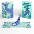 Whale Beneath the Waves Father's Day Pop-Up Card and Sentiment Set for Dad