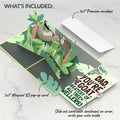 Tree Top Sloths Father's Day Pop-Up Card and Tree Dweller GOAT Sentiment Set for Dad