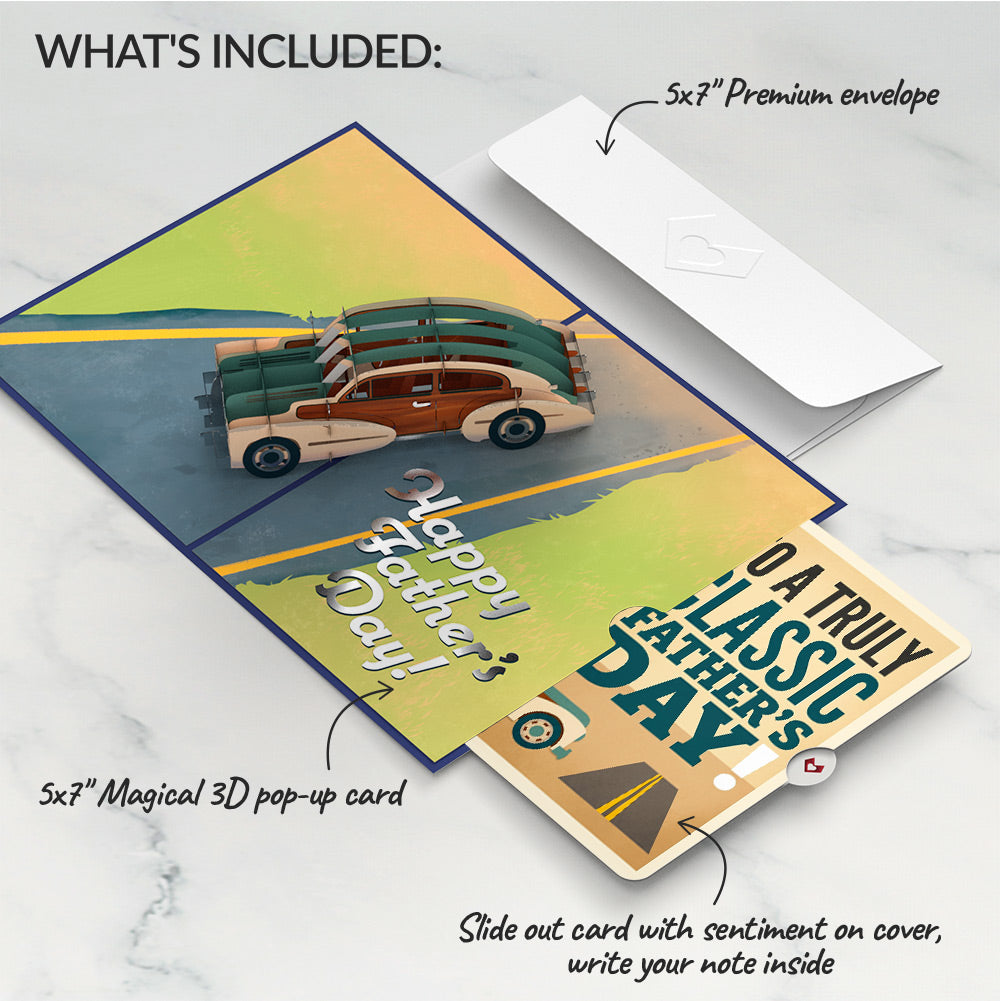 Father's Day Classic Car Pop-Up Card and Sentiment Set