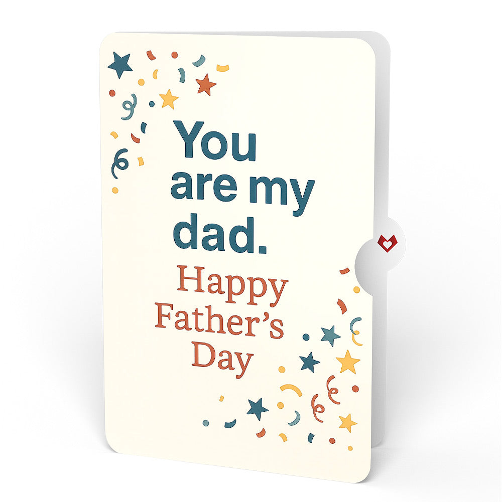 To My Dad: Happy Father's Day Pop-Up Card and Sentiment Set for Dad