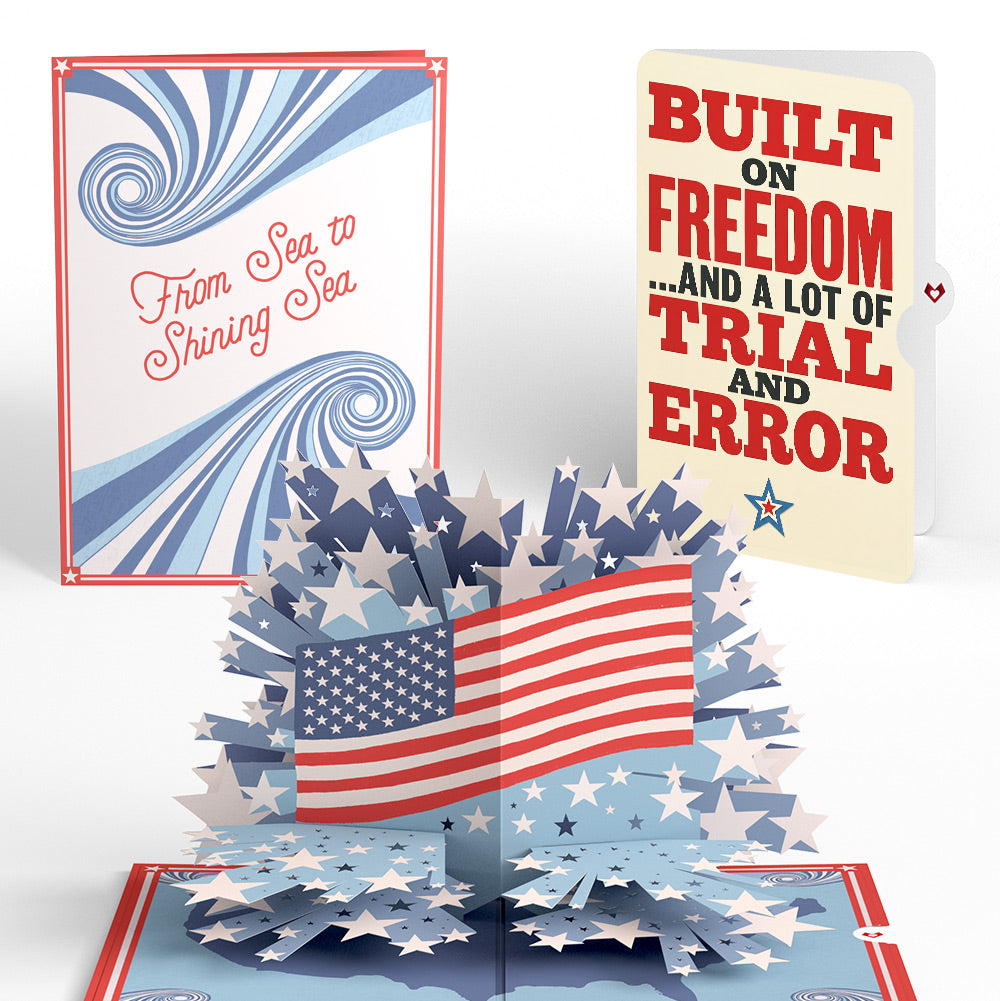 From Sea to Shining Sea Americana Pop-Up Card and Sentiment Set