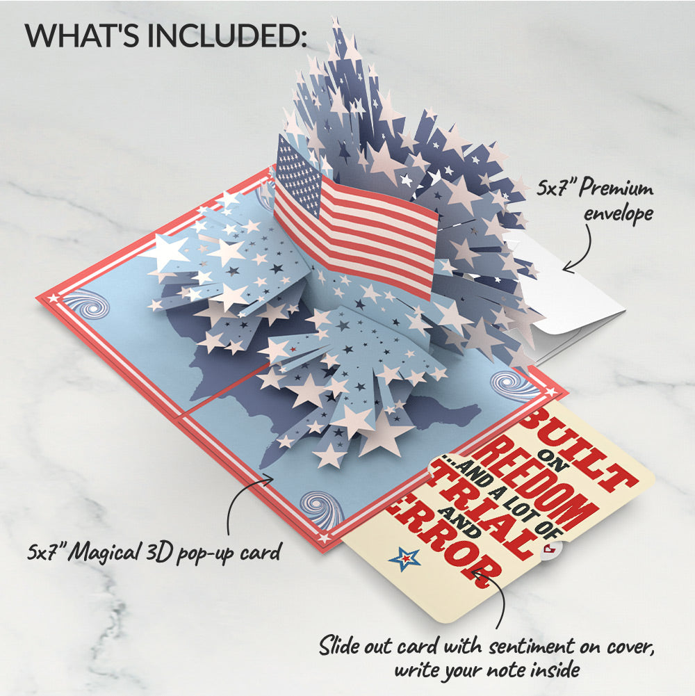From Sea to Shining Sea Americana Pop-Up Card and Sentiment Set