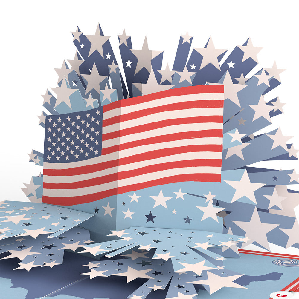 From Sea to Shining Sea Americana Pop-Up Card and Sentiment Set