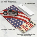 American Motorcycle 4th of July Pop-Up Card and Sentiment Set