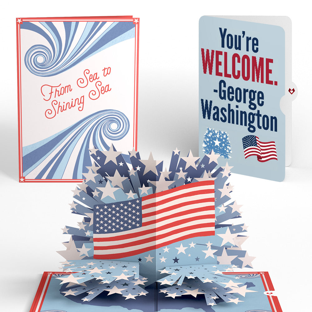 From Sea to Shining Sea 4th of July Pop-Up Card and Washington's Welcome Sentiment Set