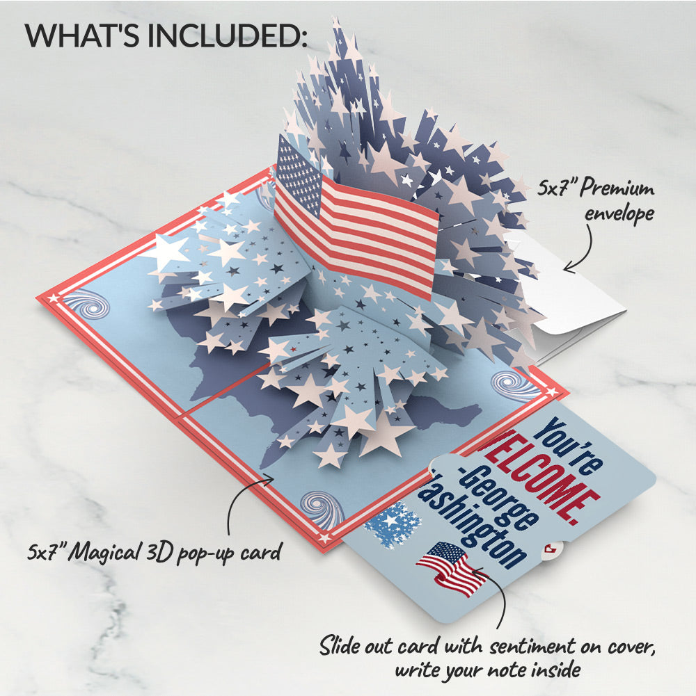 From Sea to Shining Sea 4th of July Pop-Up Card and Washington's Welcome Sentiment Set