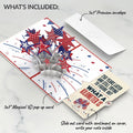 Stars and Stripes 4th of July Pop-Up Card and 250 Years Later Sentiment Set