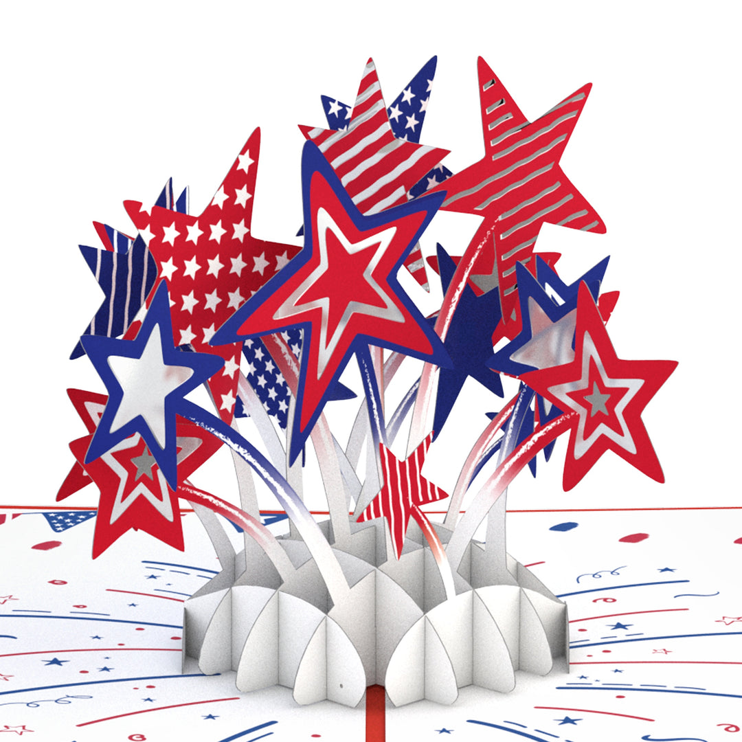 Stars and Stripes 4th of July Pop-Up Card and 250 Years Later Sentiment Set