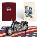 American Motorcycle Americana Pop-Up Card and Sound of Freedom Sentiment Set