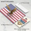 Patriotic Eagle 4th of July Pop-Up Card and Loud Proud Free Sentiment Set