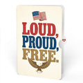 Patriotic Eagle 4th of July Pop-Up Card and Loud Proud Free Sentiment Set