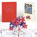 Stars and Stripes 4th of July Pop-Up Card and 250 Years Strong Sentiment Set