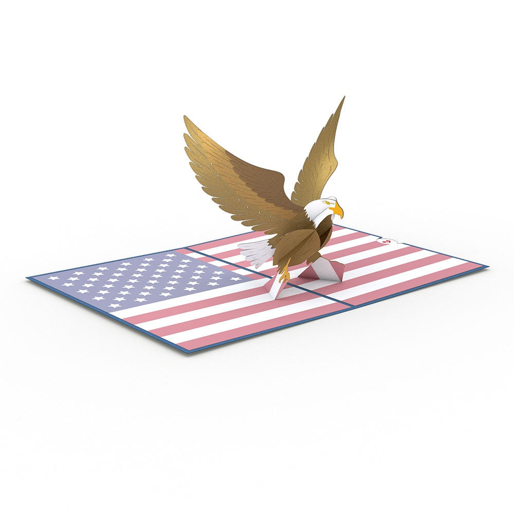 Patriotic Eagle 4th of July Pop-Up Card and Sentiment Set