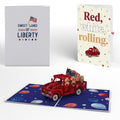Americana Truck 4th of July Pop-Up Card and Sentiment Set