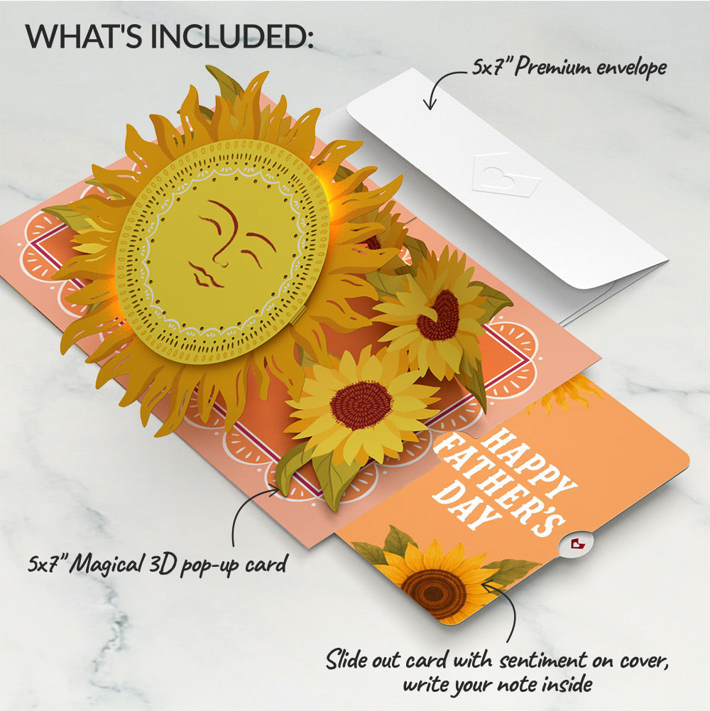 You Are My Sunshine Father's Day Music and Lights Pop-Up Card and Sentiment Set