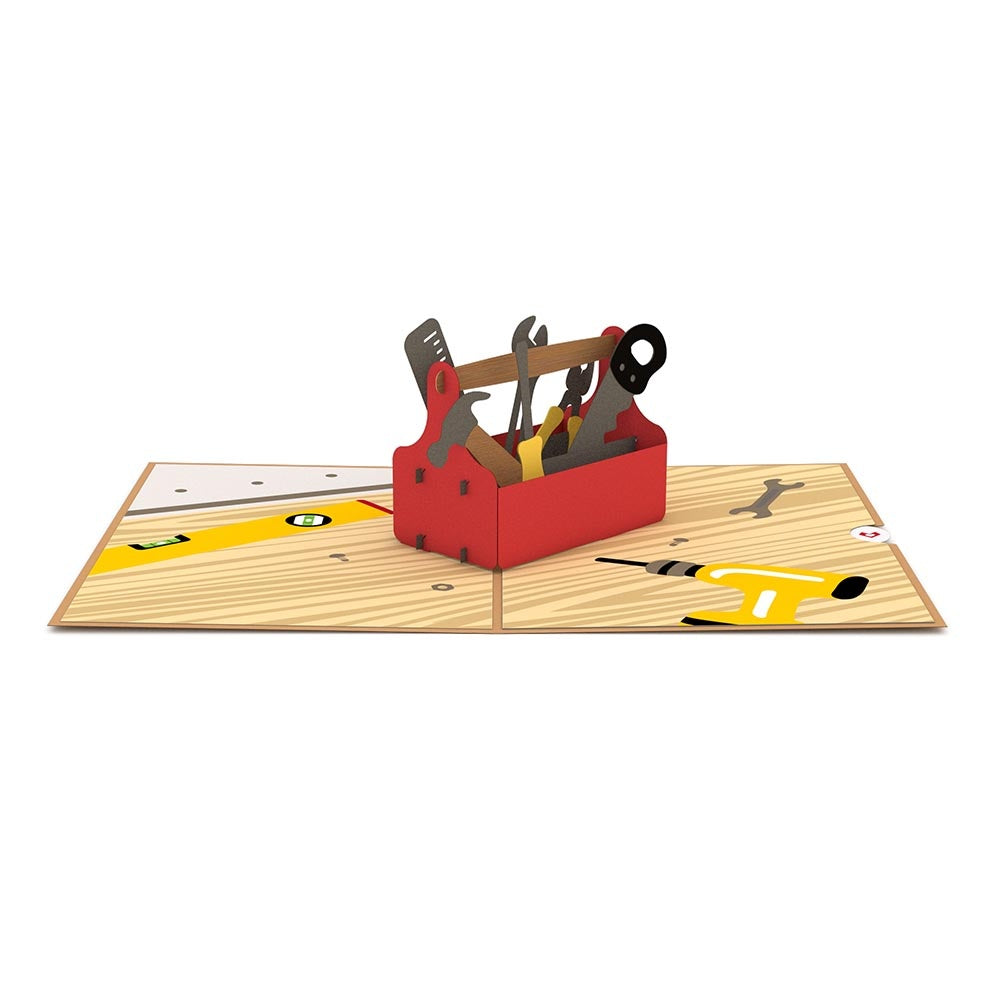 Toolbox Father's Day Pop-Up Card and Major Production Sentiment Set for Dad