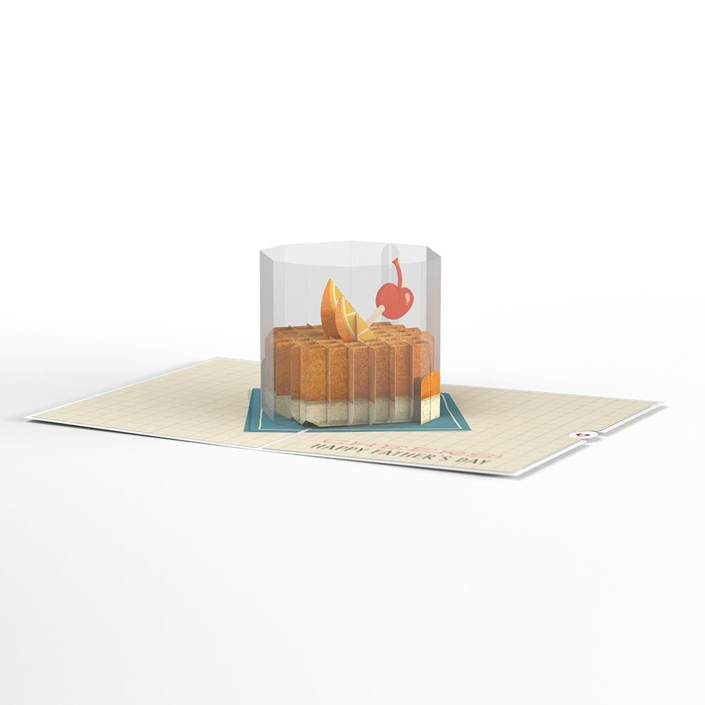 Cheers Father's Day Pop-Up Card and Cocktail Mix Sentiment Set for Dad