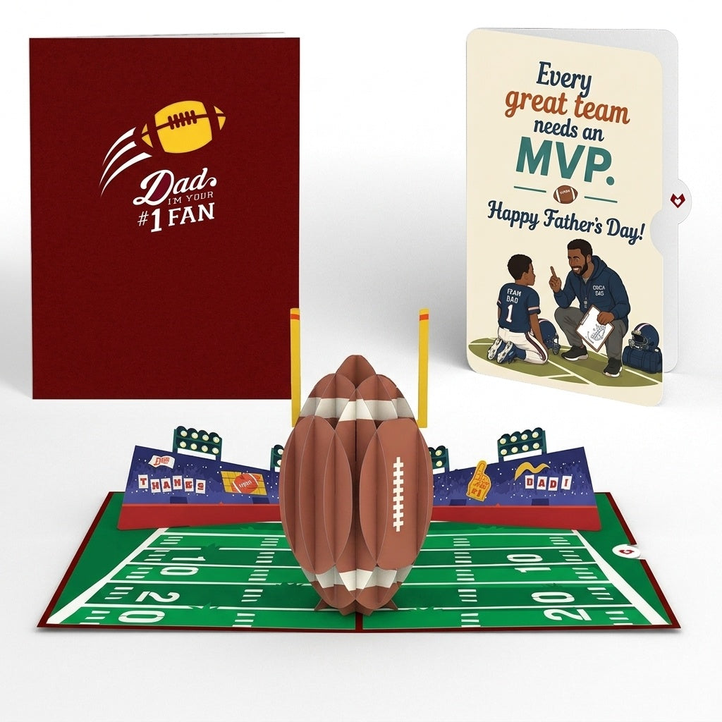 Dad's Touchdown Father's Day Pop-Up Card and Sentiment Set