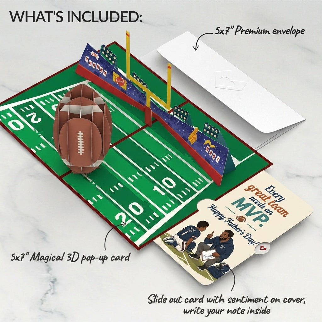 Dad's Touchdown Father's Day Pop-Up Card and Sentiment Set