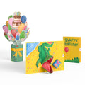 Snappy Birthday Alligator Pop-Up Card & Light-Up Bouquet Bundle