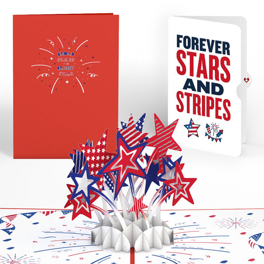 Stars and Stripes 4th of July Pop-Up Card and Sentiment Set