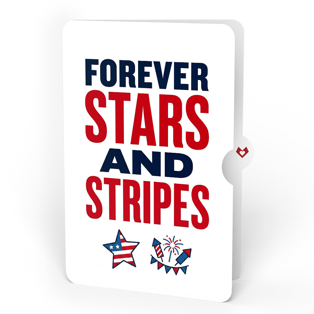 Stars and Stripes 4th of July Pop-Up Card and Sentiment Set