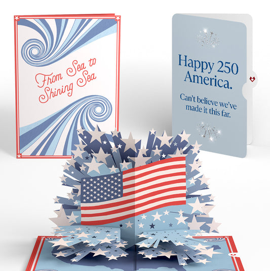 From Sea to Shining Sea 4th of July Pop-Up Card and Made It Far Sentiment Set
