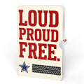 American Motorcycle 4th of July Pop-Up Card and Proud to Be Free Sentiment Set