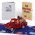 Americana Truck 4th of July Pop-Up Card and Built American Sentiment Set