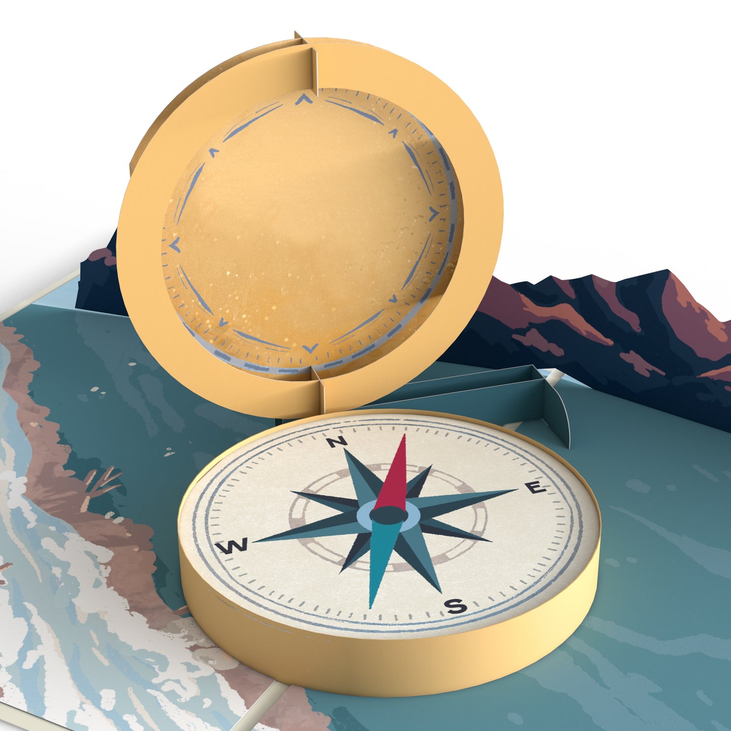 Classic Compass Pop-Up Card and Welcome Aboard Sentiment Set