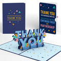 Thank You Confetti Pop-Up Card and Renewed Partnership Sentiment Set
