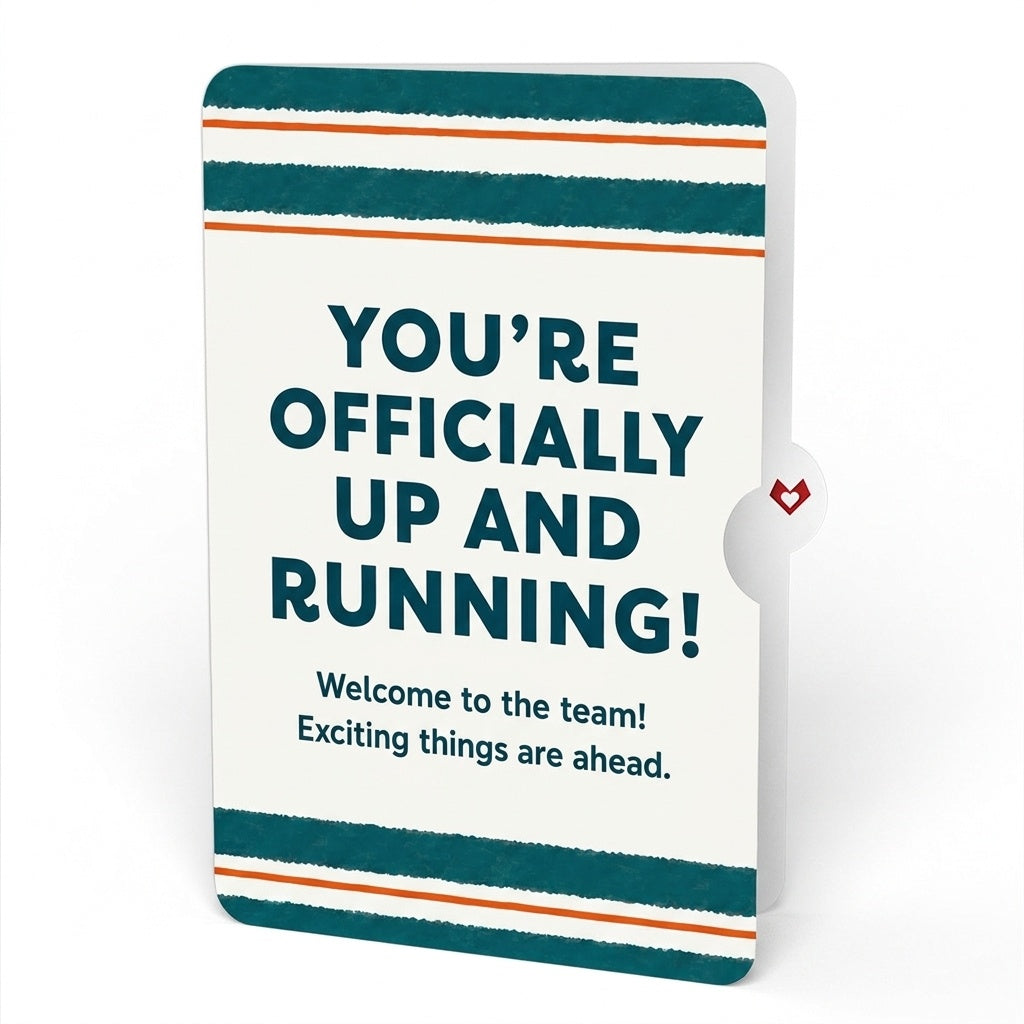Race Day Running Welcome Pop-Up Card and Sentiment Set