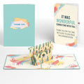 Artistic Thank You Pop-Up Card and Wonderful Connecting Sentiment Set