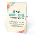 Artistic Thank You Pop-Up Card and Wonderful Connecting Sentiment Set