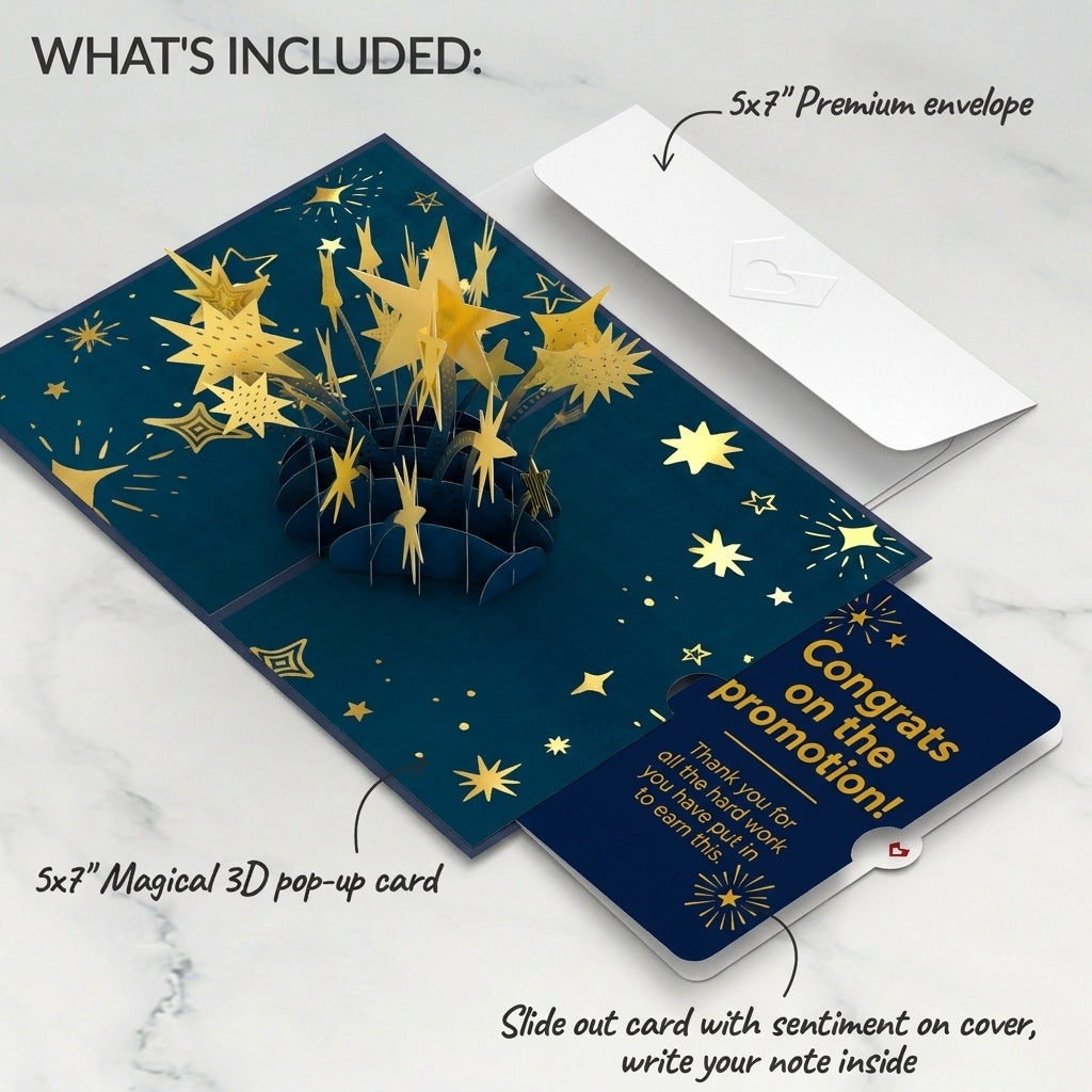 You're a Star Pop-Up Card and Congrats on the Promotion Sentiment Set
