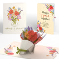 Thanks a Bunch Bouquet Anniversary Pop-Up Card and Colorful Blooms Sentiment Set for Business Partners