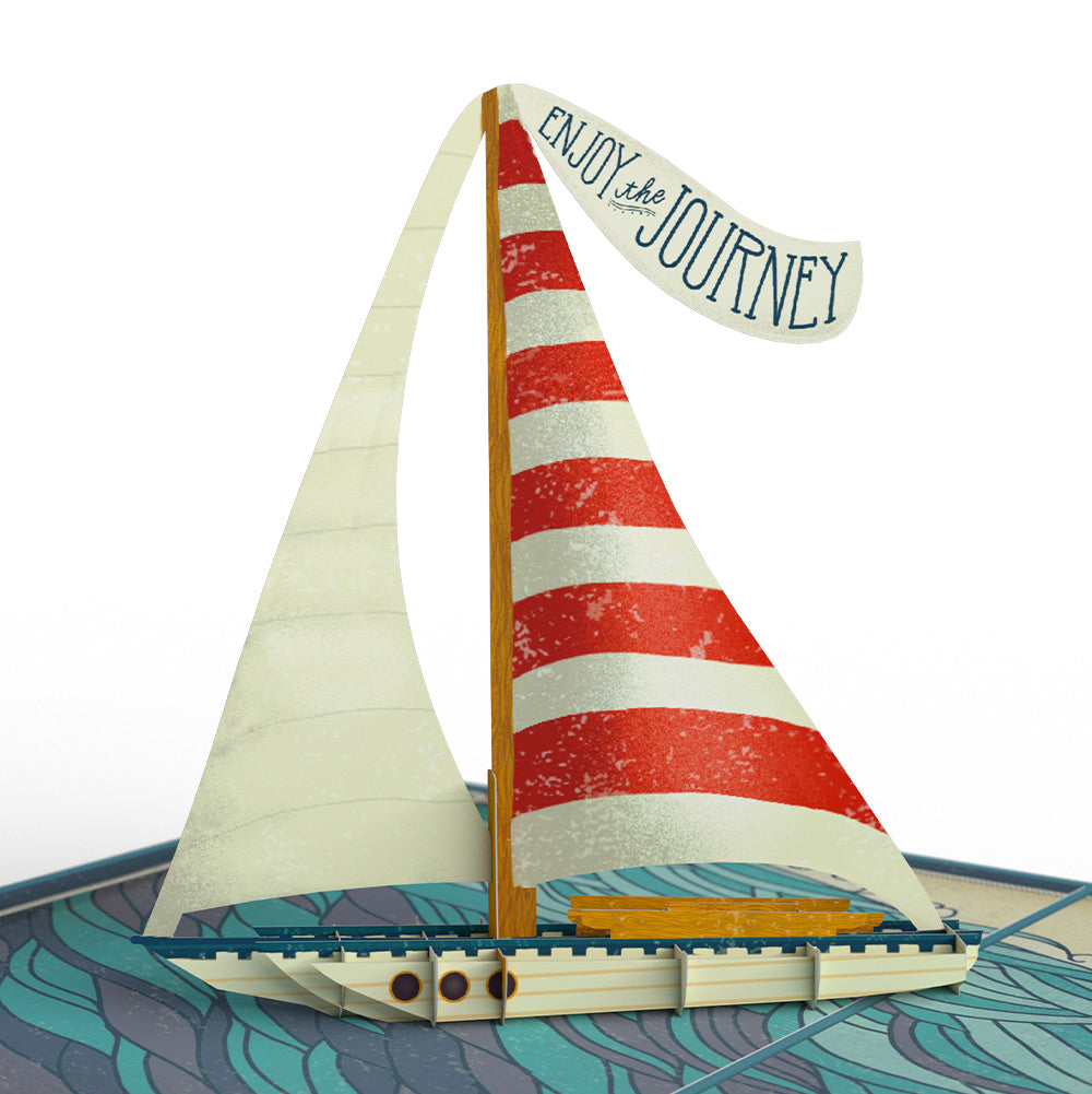 Adventure Awaits Retirement Pop-Up Card and Smooth Sailing Ahead Sentiment Set