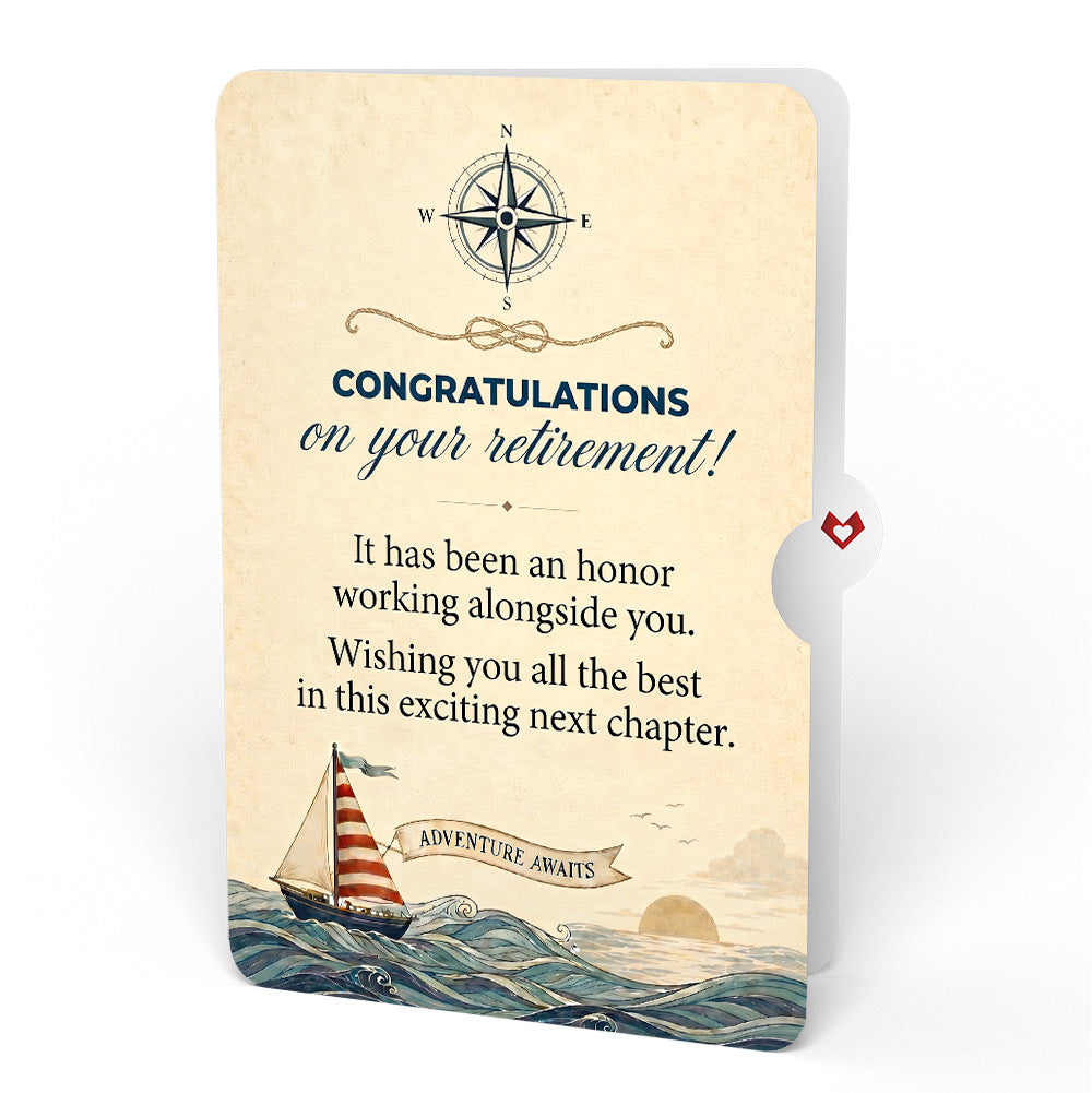 Adventure Awaits Retirement Pop-Up Card and Smooth Sailing Ahead Sentiment Set