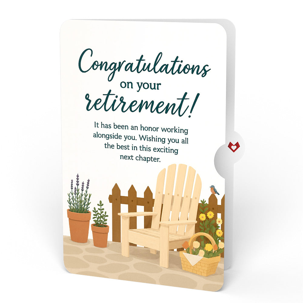 Take It Easy Retirement Pop-Up Card and Adirondack Chair Sentiment Set