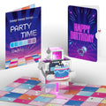 Robot Birthday Party Music and Lights Pop-Up Card and Sentiment Set