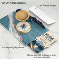 Classic Compass Welcome Pop-Up Card and Glad You Chose Us Sentiment Set