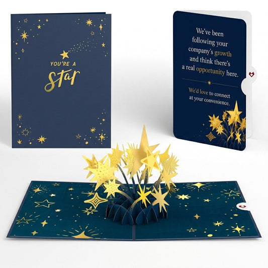 You're a Star Pop-Up Card and Growth Opportunity Sentiment Set