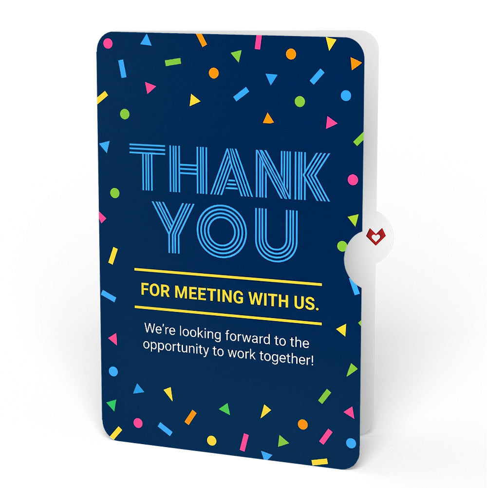 Thank You Confetti Pop-Up Card and Great Connecting With You Sentiment Set
