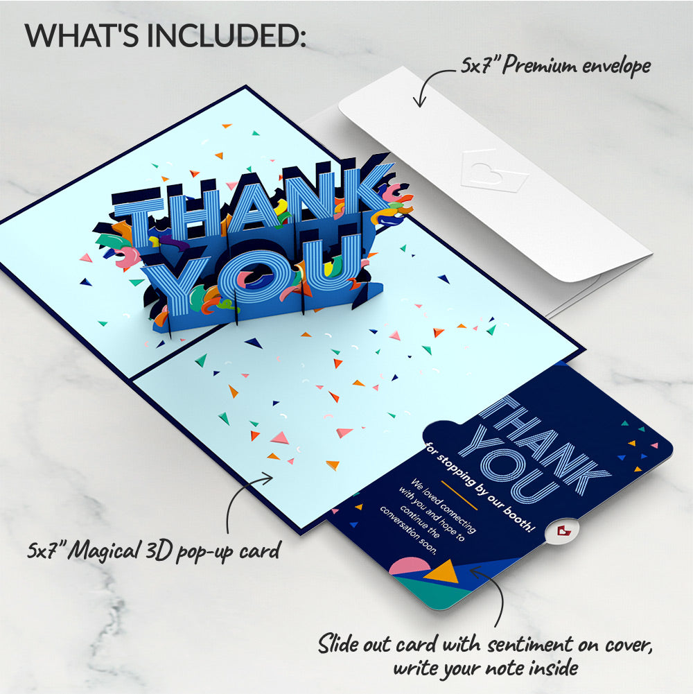 Thank You Confetti Pop-Up Card and Continuing Conversations Sentiment Set