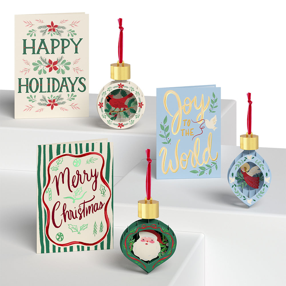 Timeless Christmas Classic Ornament Card 3-Pack