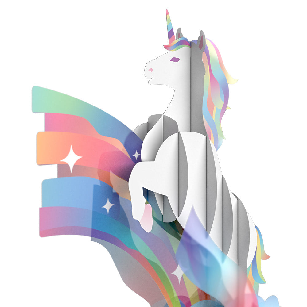 Unicorn Birthday Unboxed Pop-Up Paper Sculpture and Sentiment Set