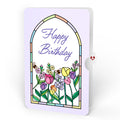 Vibrant Tulip Birthday Suncatcher Bouquet and Floral Arch Sentiment Set