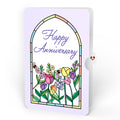 Vibrant Tulip Anniversary Suncatcher Bouquet and Sentiment Set